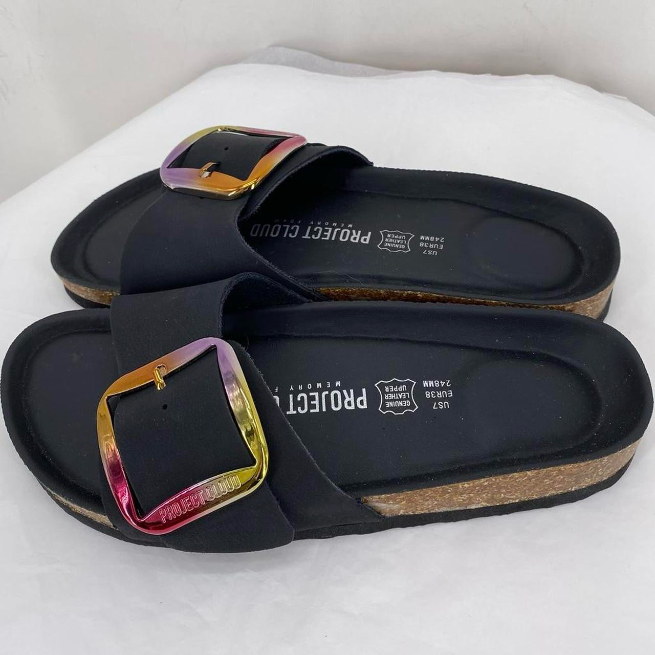 Black W Shoe Size 7 Sandals