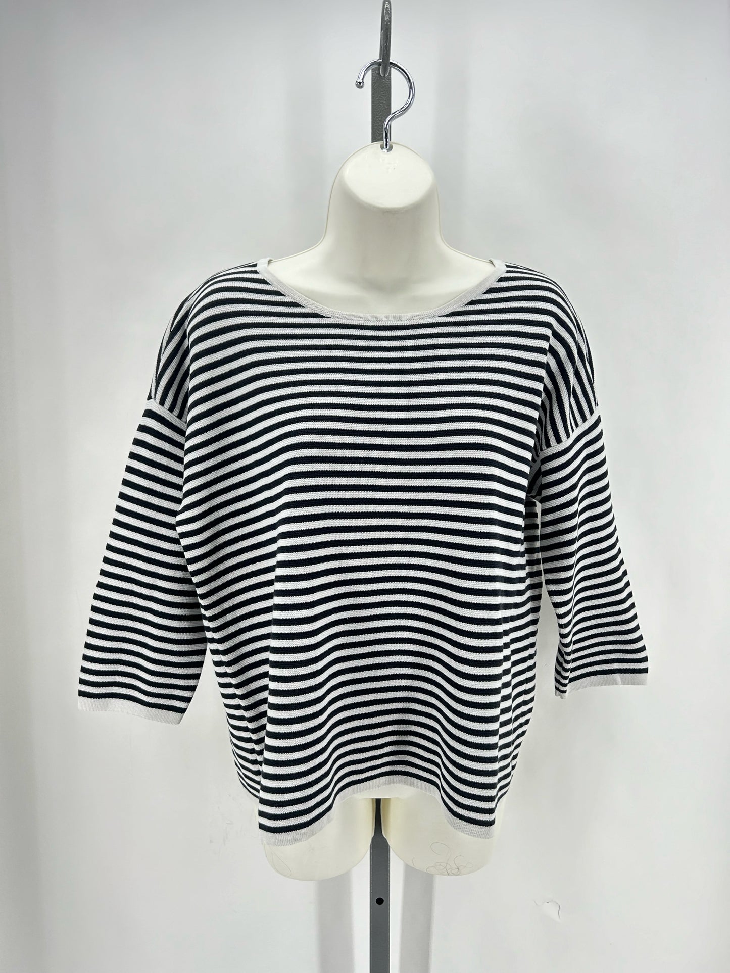 Size L EILEEN FISHER Knit Stripe Shirt