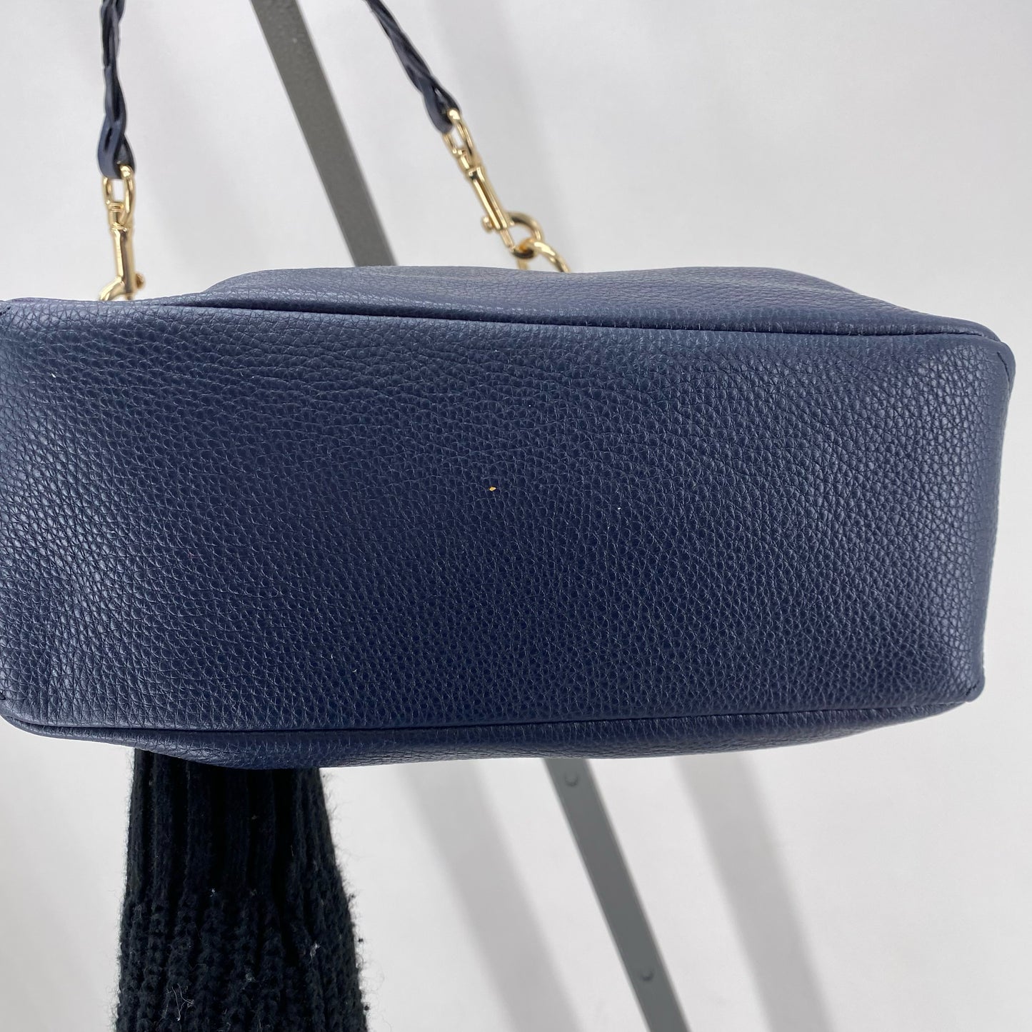 Navy COACH Leather Shoulder Bag