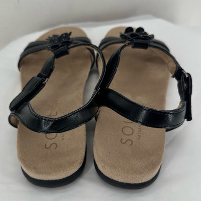 Black W Shoe Size 7.5 SOUL Sandals