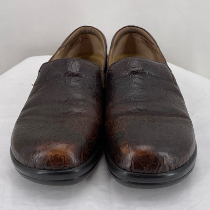 BROWN W Shoe Size 39 ALEGRIA Flats