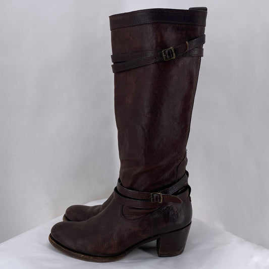 DARK BROWN W Shoe Size 10 FRYE Boots