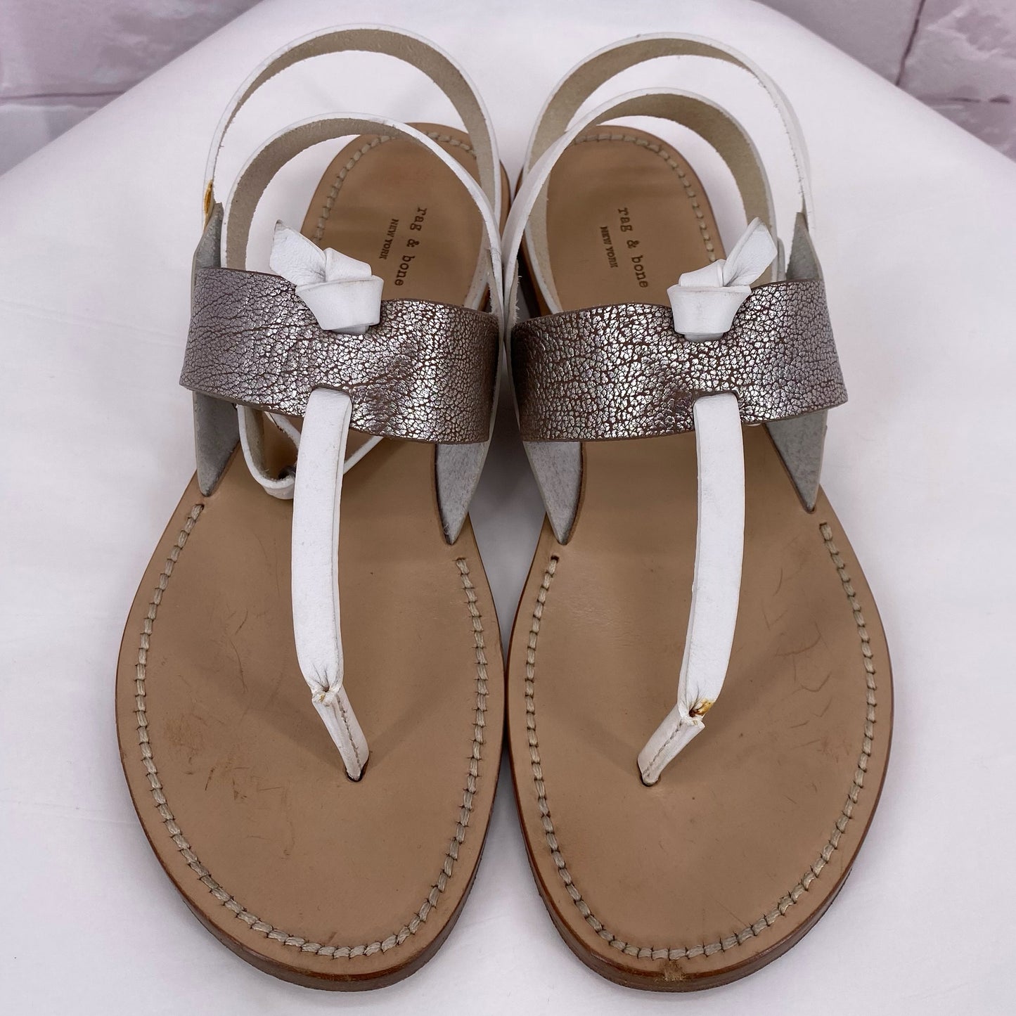 White W Shoe Size 7 RAG & BONE Sandals