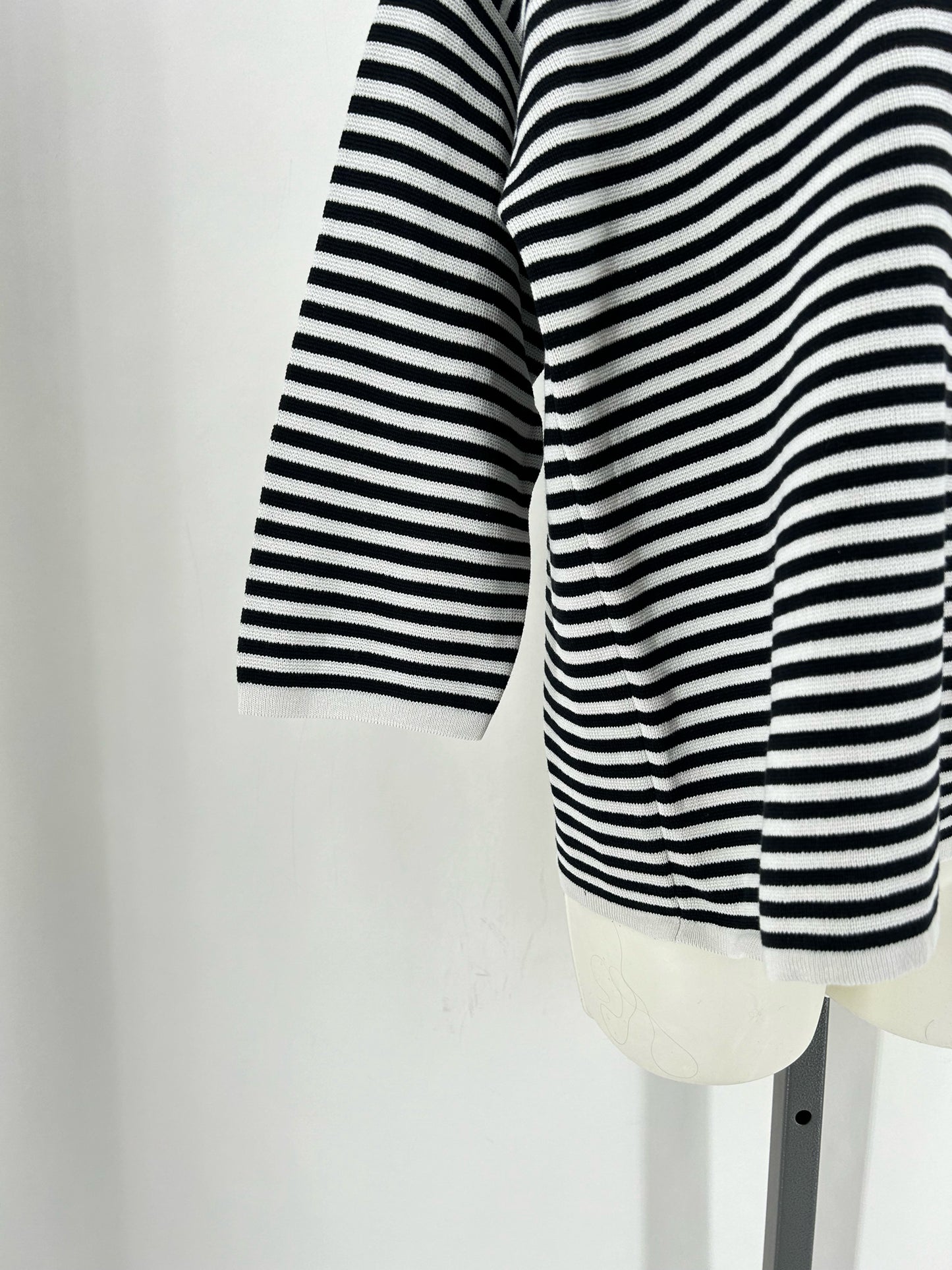 Size L EILEEN FISHER Knit Stripe Shirt