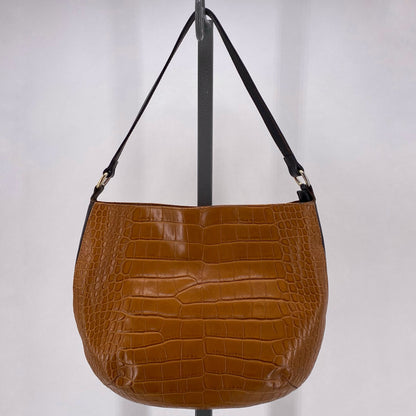 Camel VALENTINA Leather Shoulder Bag