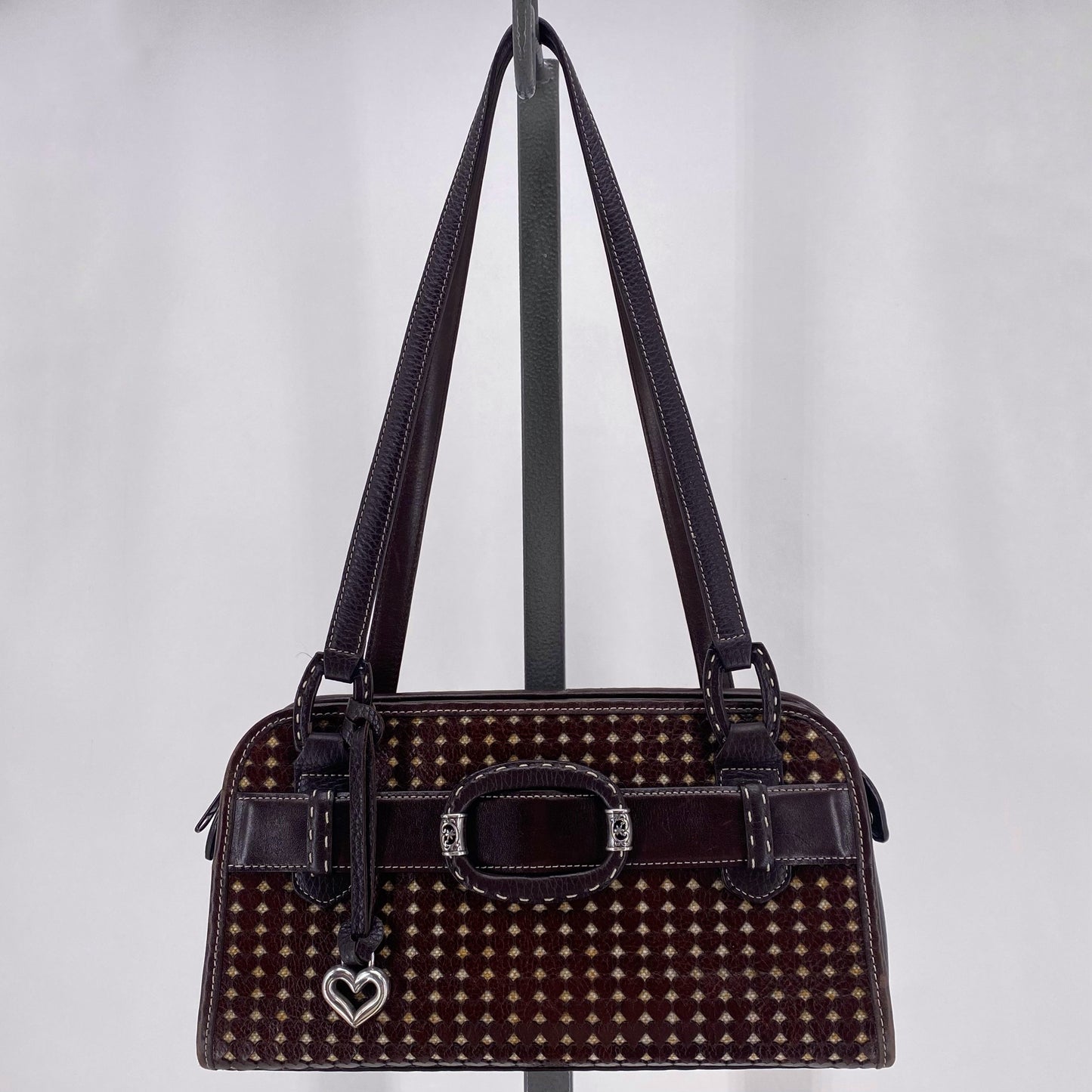 BROWN BRIGHTON Leather Shoulder Bag