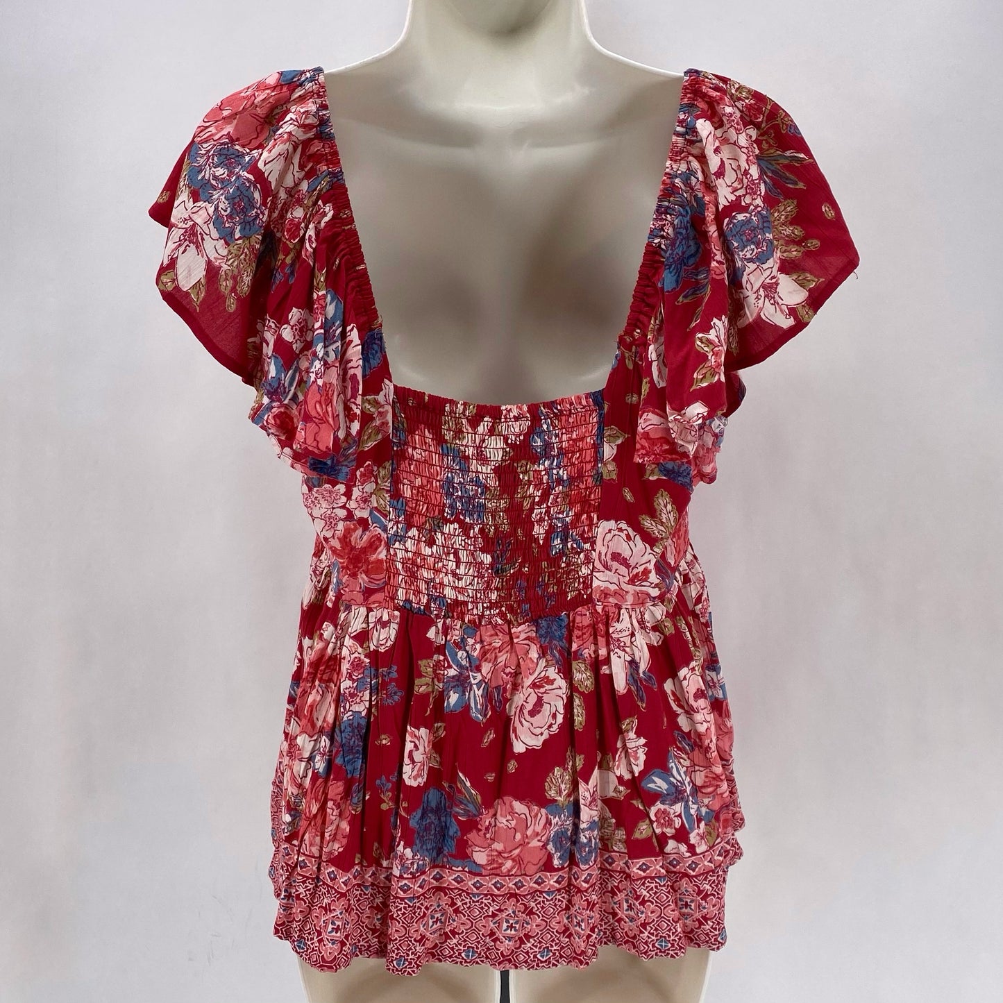 Size M ANGIE Floral Shirt