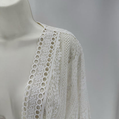 Size XS/S WHITE HOUSE BLACK KIMONO