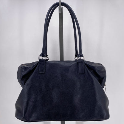 Black MICHAEL KORS Leather Pebbeled Leather Satchel