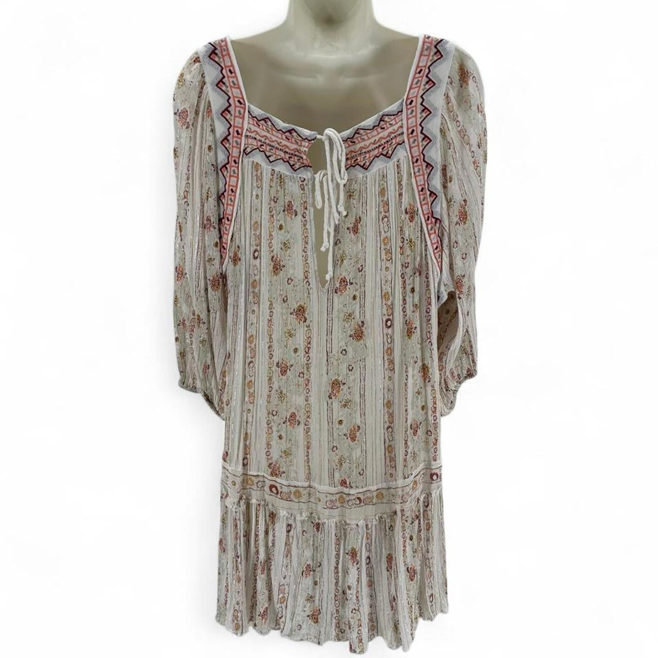 Size L FREE PEOPLE FLOWERS Tunic