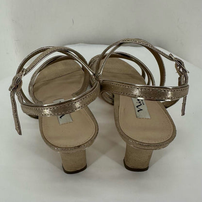 GOLD W Shoe Size 8.5 NINA Heels