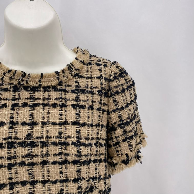 Size 4 KATE SPADE Tweed Plaid Dress