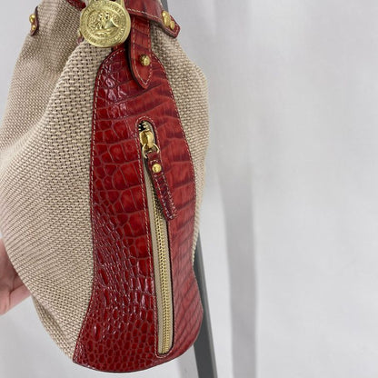 RED/TAN BRAHMIN Shoulder Bag