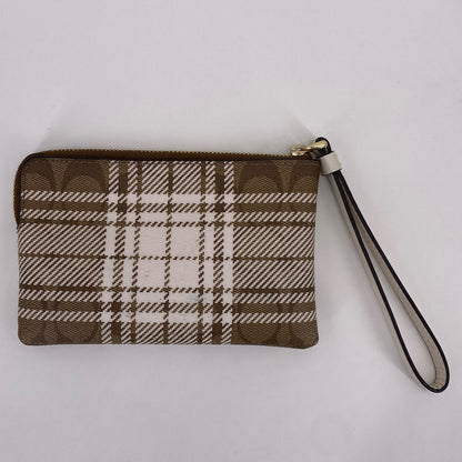 Beige COACH Wristlet