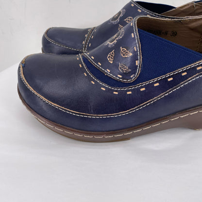 Navy W Shoe Size 39 L'ARTISTE Clog