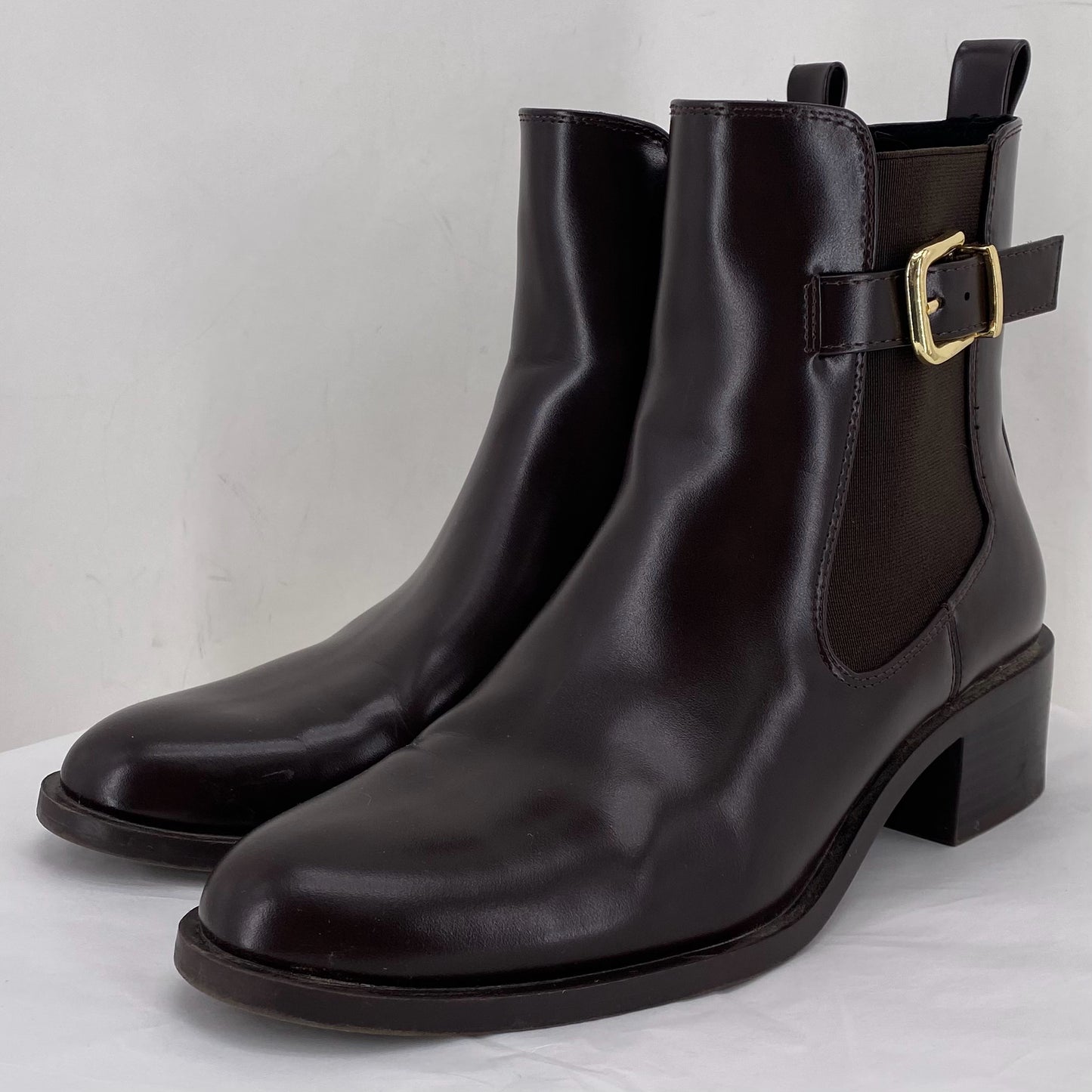 BROWN W Shoe Size 40 ZARA Boots