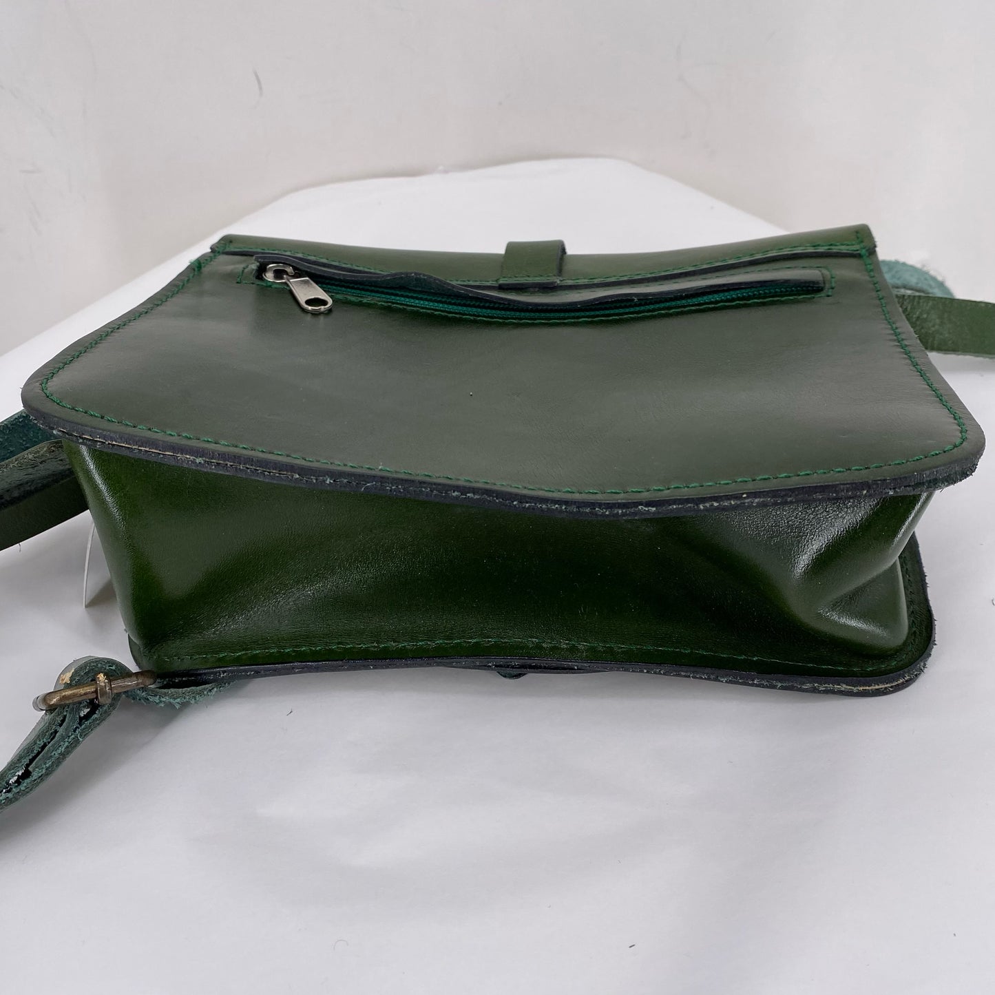 Green Leather Cross-body