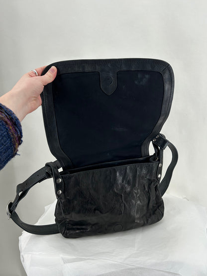 Black FRYE Leather Shoulder Bag