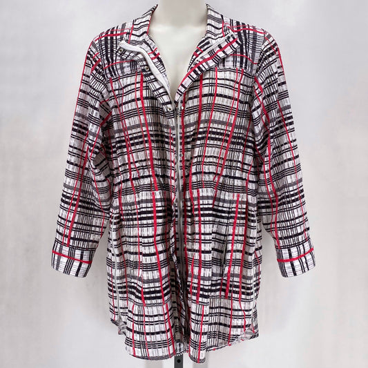 Size 16 PER SE Plaid Jacket (Outdoor)