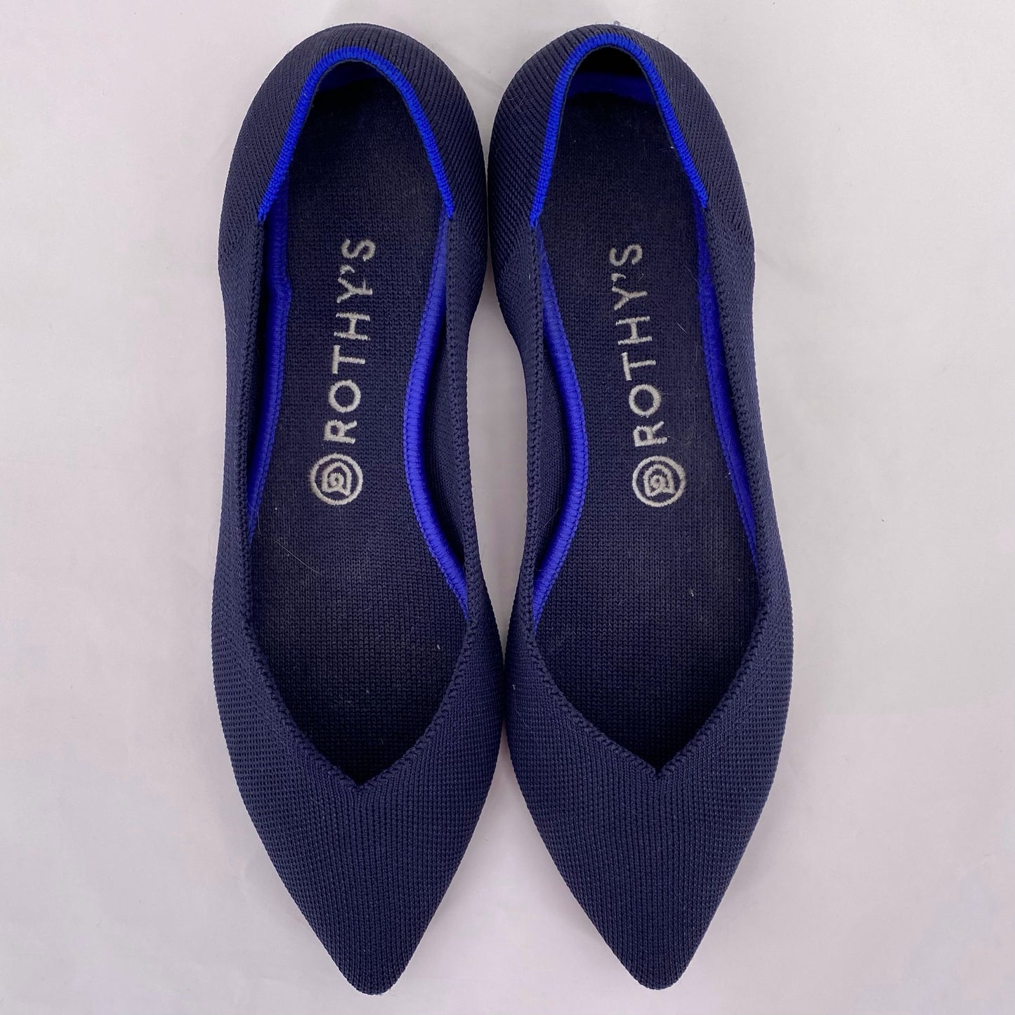 Navy W Shoe Size 9.5 ROTHY'S Flats