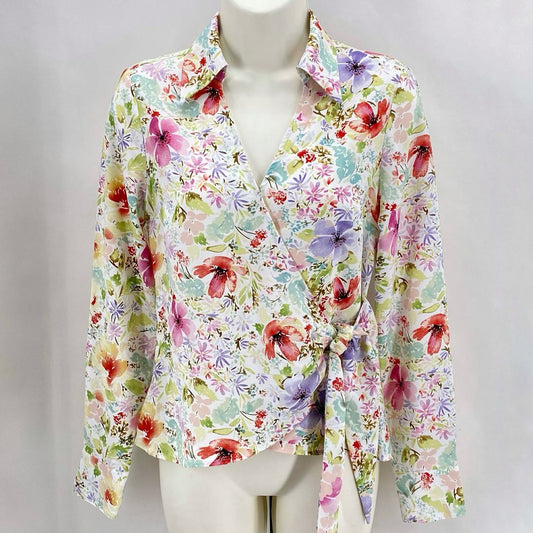 Size XS Rachel Zoe FLOWERS Shirt