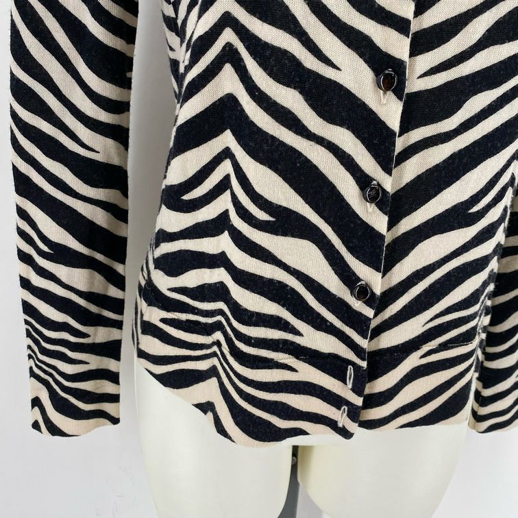 Size XS J CREW ZEBRA Cardigan