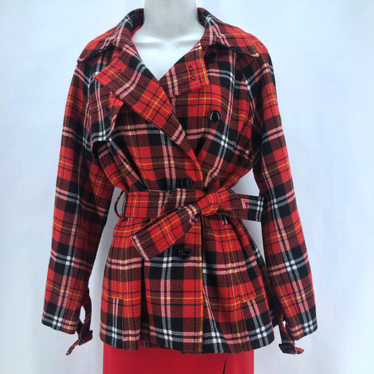 Size MP EVAN PICONE Plaid Coat