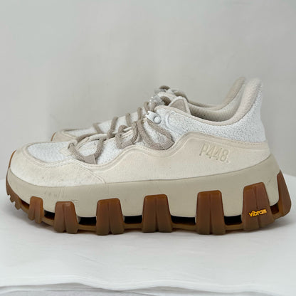 WHITE/GOLD W Shoe Size 40 Vibram Sneakers