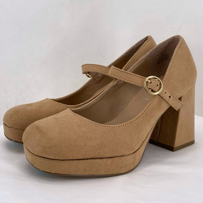 Tan W Shoe Size 7.5 SUN & STONE Heels