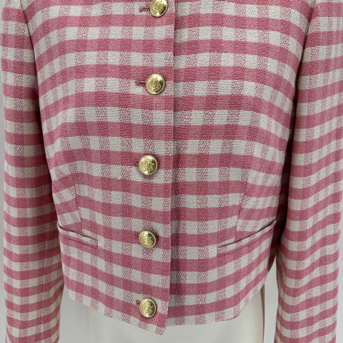 Size 6 J CREW Checkered Jacket