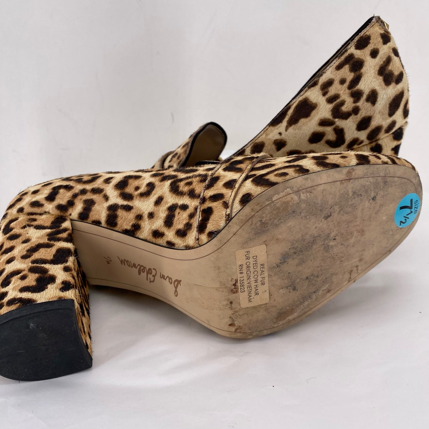 BROWN W Shoe Size 7.5 SAM EDDELMAN Heels