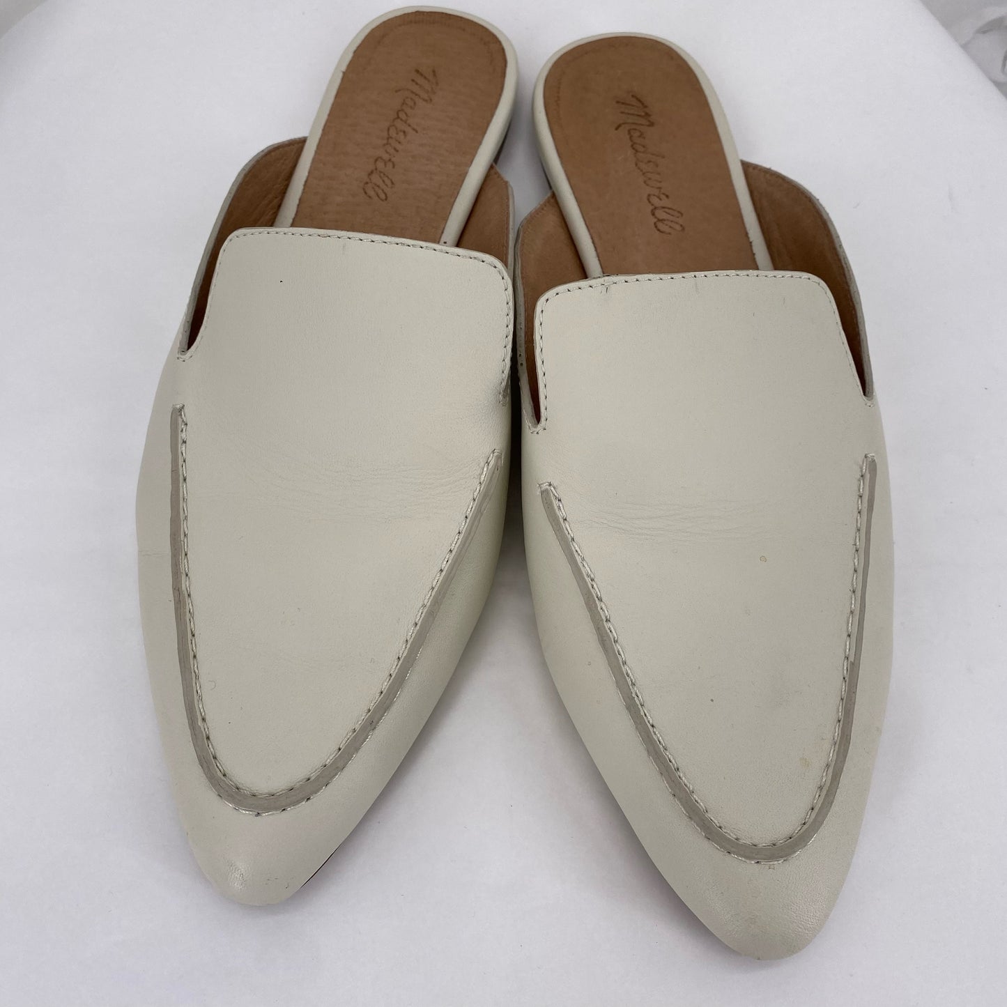 off white W Shoe Size 8.5 MADEWELL Mules