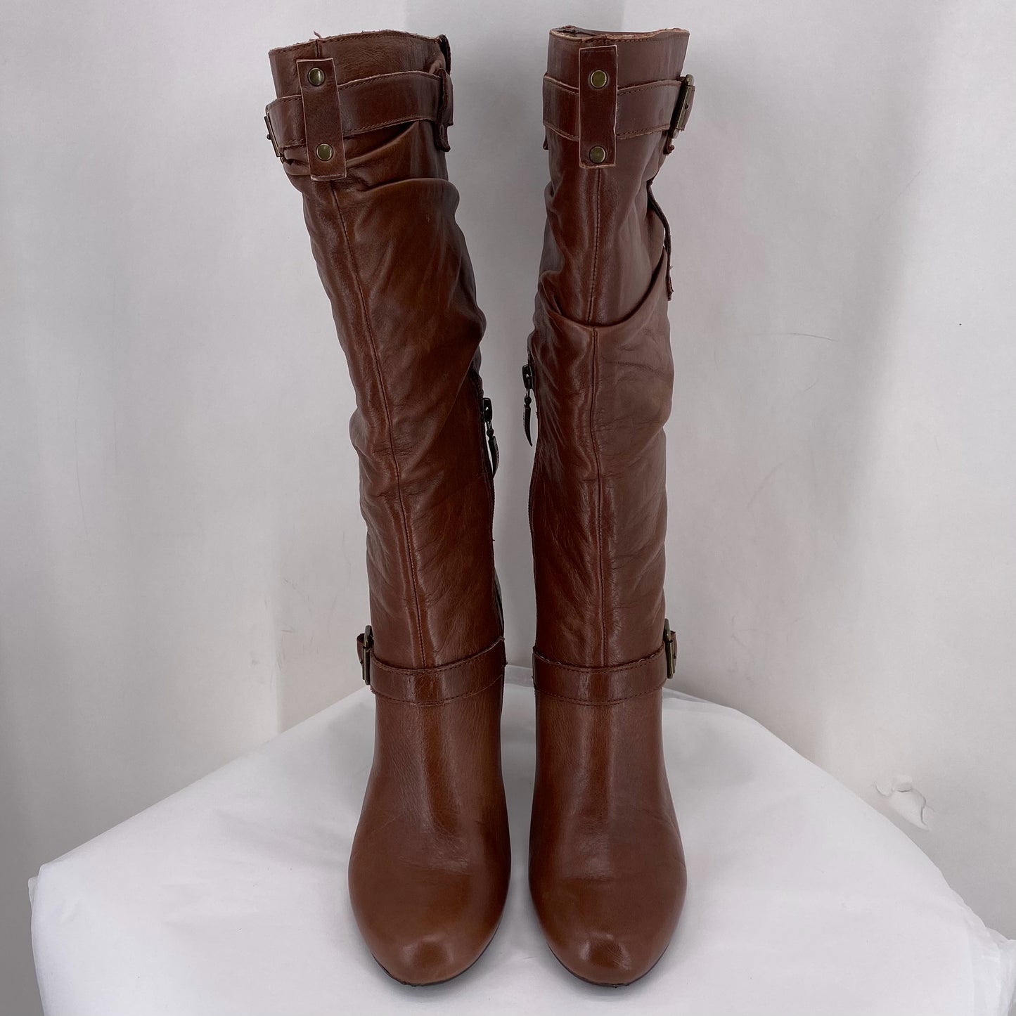 BROWN W Shoe Size 10 GUESS Boots