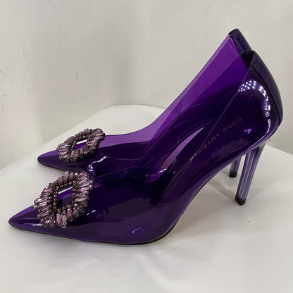 Purple W Shoe Size 9 GOOD AMERICAN Heels