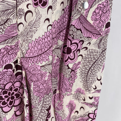 Size 10 DEREK LAM Floral Linen Pants