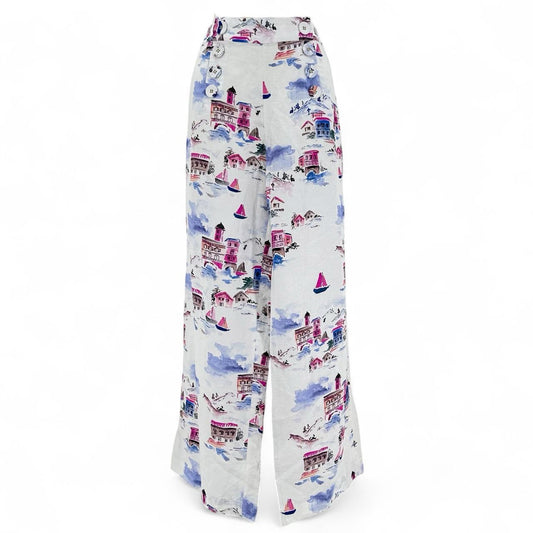 Size 4 REBECCA VALLANCE Linen SCENIC Pants