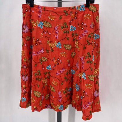 Size 8 JOHNNY WAS FLOWERS Skirt