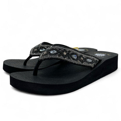 Black W Shoe Size 7 YELLOW BOX Sandals