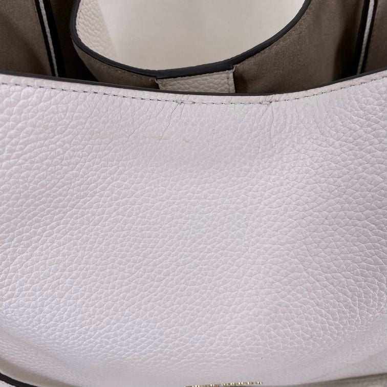 White KATE SPADE Leather Pebbeled Leather Cross-body