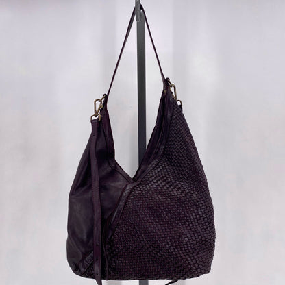 Purple SUNDANCE Leather Shoulder Bag