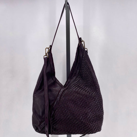 Purple SUNDANCE Leather Shoulder Bag