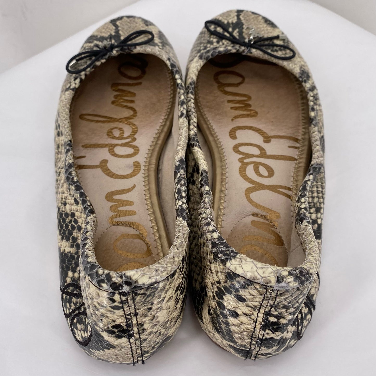 BLACK/BROWN W Shoe Size 8 SAM EDDELMAN Flats