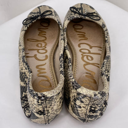 BLACK/BROWN W Shoe Size 8 SAM EDDELMAN Flats