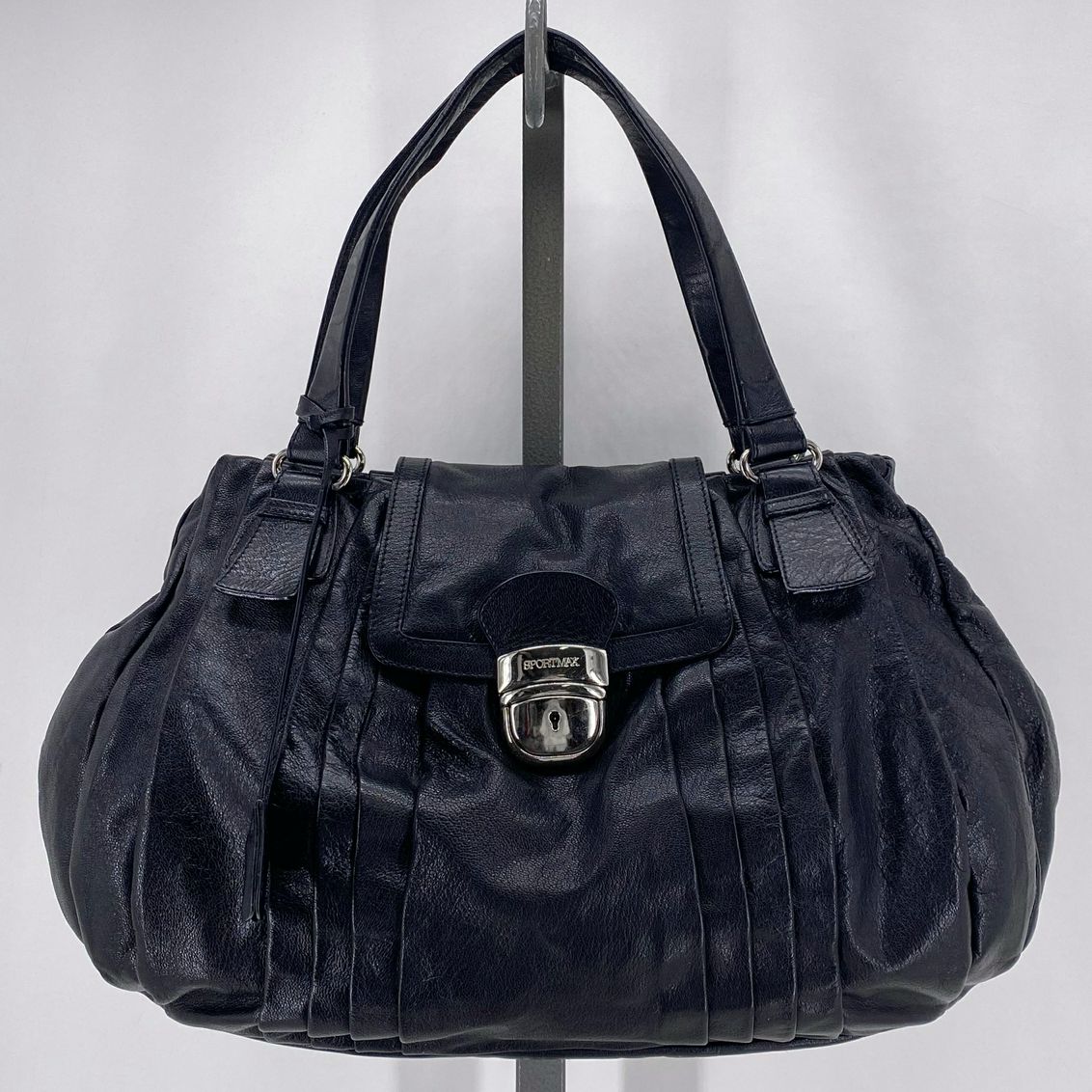 Black SPORTMAX Leather Satchel