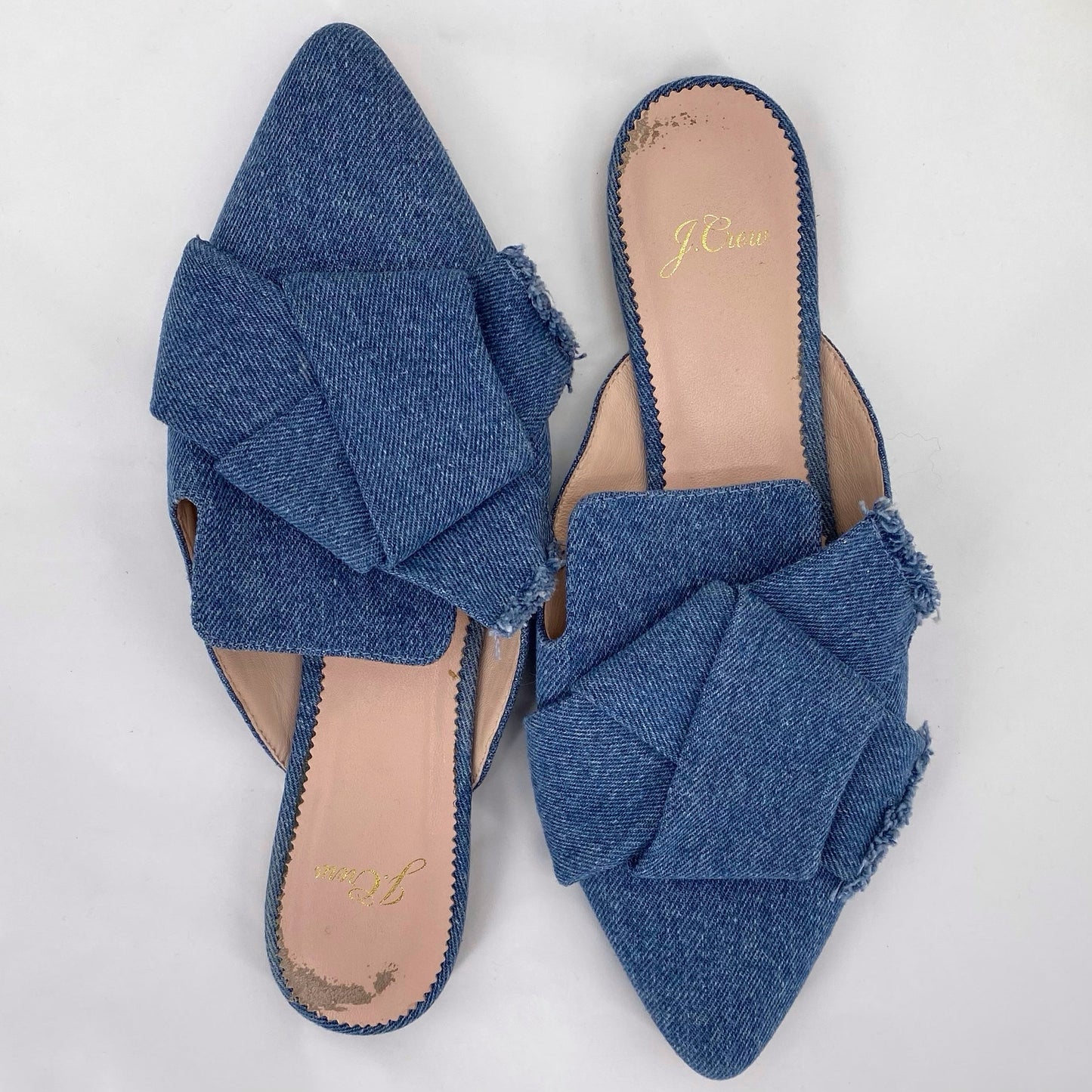 Blue W Shoe Size 7.5 J CREW Mules