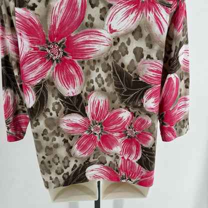 Size 3 CHICO'S Animal Print Shirt