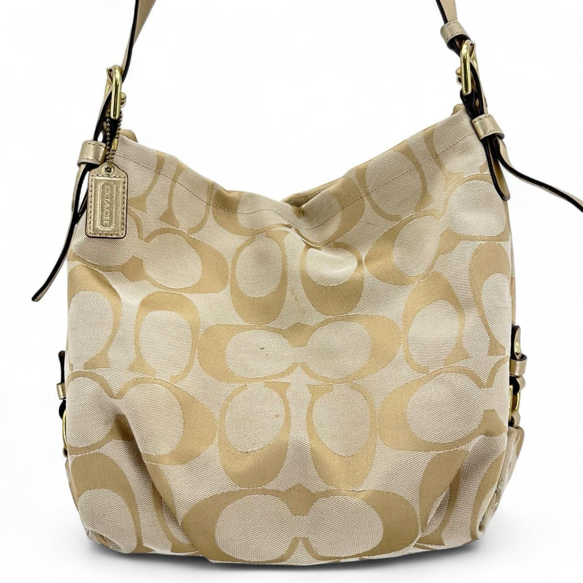 KHAKI COACH Shoulder Bag