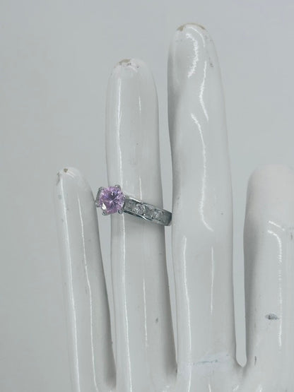 Morgan le Fey Morganite CZ Sterling Silver Ring