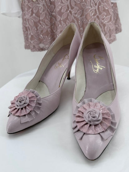 Rococo Rosette Nude/ Blush Pink BRIAN JEFFREY 3'' Heels