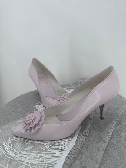 Rococo Rosette Nude/ Blush Pink BRIAN JEFFREY 3'' Heels